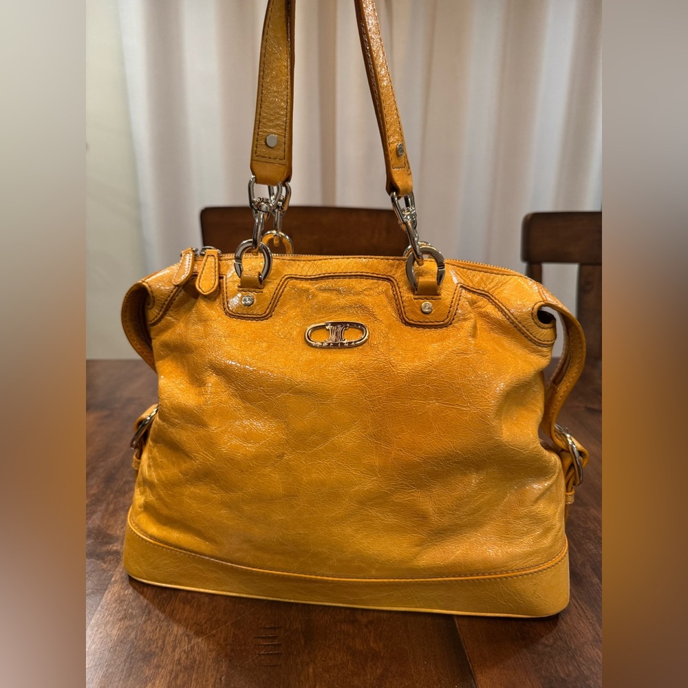 Céline Vintage Patent Leather Satchel